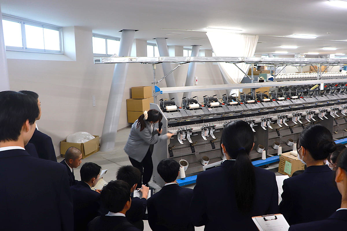 企業訪問 福島商業高等学校×浅野撚糸（株）