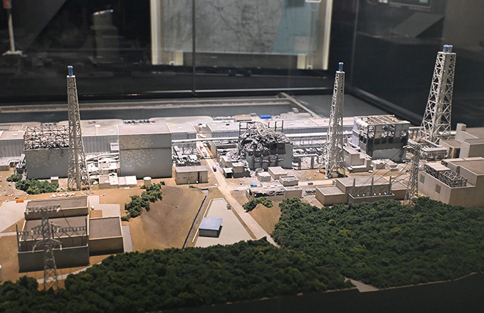 福島第一原発の事故直後のジオラマ