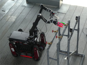 Public Demonstration Using a Mockup Plant (Tough Robotics Challenge, University of Aizu);