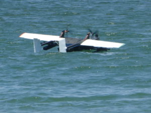 Flight Test of Flying Boat Drone on Sea (Space Entertainment Laboratory);