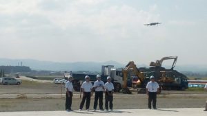 ドローン操縦の習熟訓練（福島県立福島工業高等学校）2