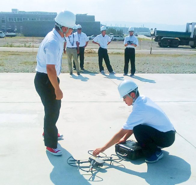 ドローン実証の様子